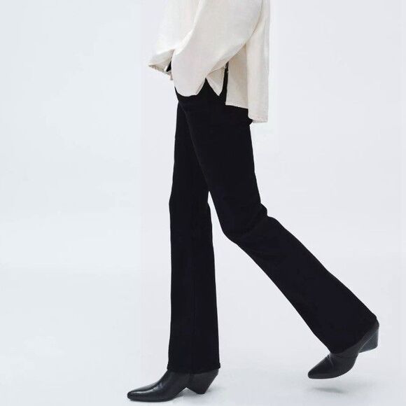 Rag & Bone Women Peyton Midrise Bootcut Jeans Size 32 Black Western Boho Stretch - Picture 2 of 15